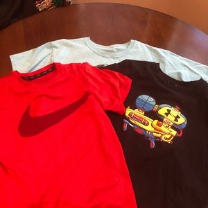 Four Boys Shirts, Sz Large. Multiple name brands